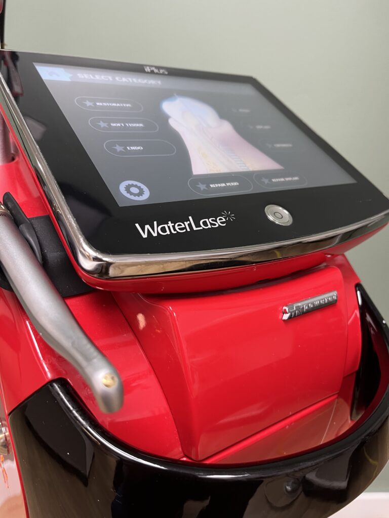 An image of a WaterLase tech in the office.